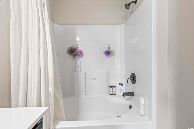 282 Foxpath Loop, Myrtle Beach, SC 29588 - full bath featuring shower / bath combination with curtain and vanity