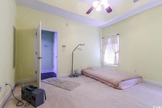 2499 Burning Tree Ln, Little River, SC 29566 - unfurnished bedroom with carpet, baseboards, and a ceiling fan