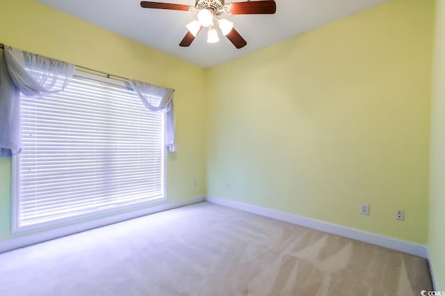 2499 Burning Tree Ln, Little River, SC 29566 - unfurnished room with carpet, a ceiling fan, and baseboards