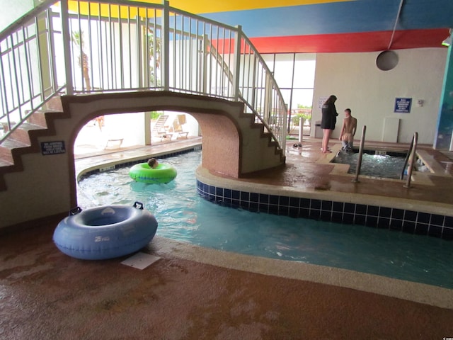 6804 N Ocean Blvd Unit 1023, Myrtle Beach, SC 29572 - view of swimming pool with stairs