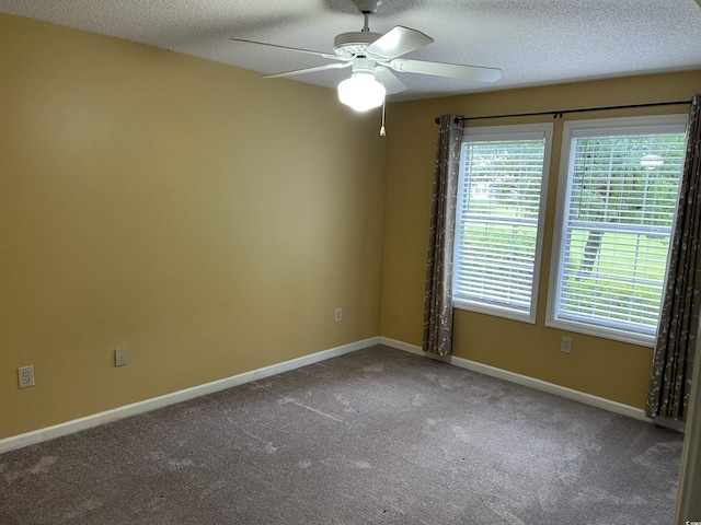 770 Charter Dr Unit C4, Longs, SC 29568 - spare room featuring a ceiling fan, carpet flooring, and a textured ceiling