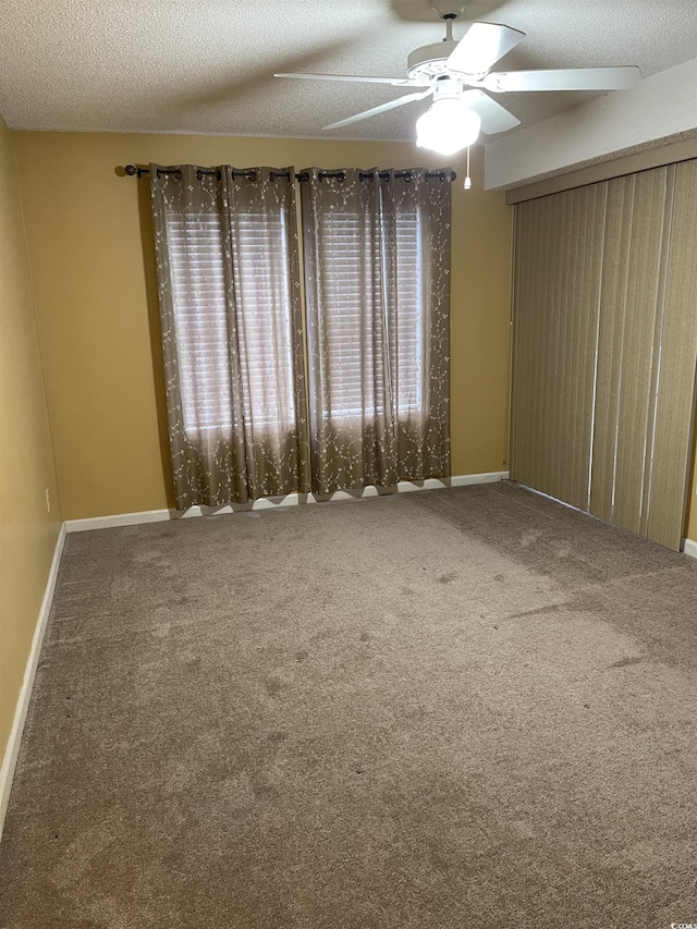 770 Charter Dr Unit C4, Longs, SC 29568 - unfurnished room featuring a ceiling fan, carpet flooring, and a textured ceiling