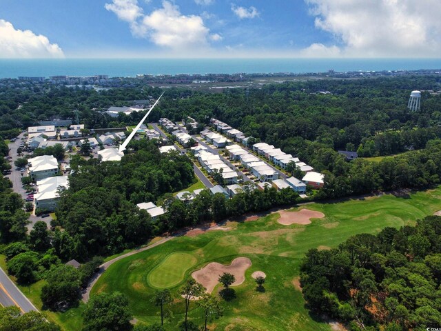 82 Mingo Dr Unit 2D, Pawleys Island, SC 29585 - aerial view of property and surrounding area with a golf club