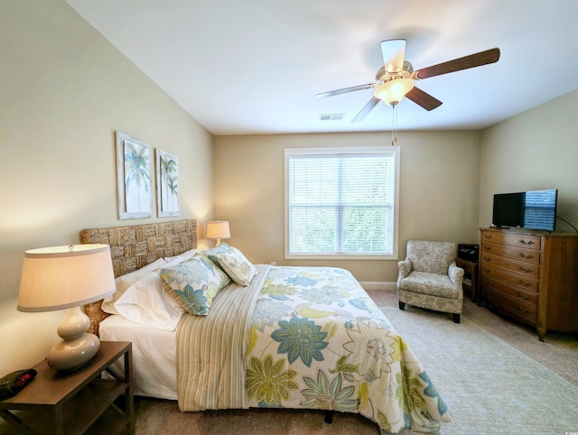 82 Mingo Dr Unit 2D, Pawleys Island, SC 29585 - bedroom featuring carpet flooring and ceiling fan