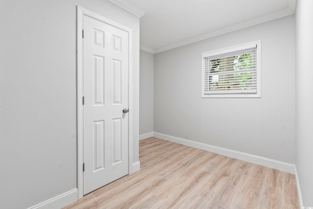 1223 Naylor Ave, Myrtle Beach, SC 29577 - unfurnished room featuring crown molding, wood finished floors, and baseboards
