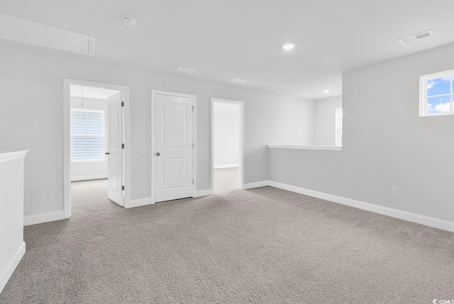 218 Calhoun Falls Dr, Myrtle Beach, SC 29579 - empty room with attic access, carpet flooring, baseboards, recessed lighting, and a smoke detector