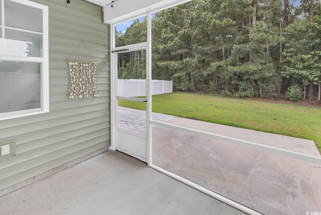 218 Calhoun Falls Dr, Myrtle Beach, SC 29579 - view of unfurnished sunroom