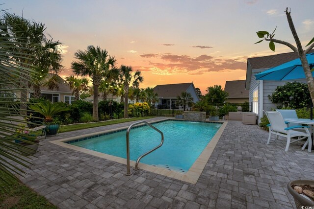 1833 Lake Egret Dr, North Myrtle Beach, SC 29582 - view of swimming pool with a patio
