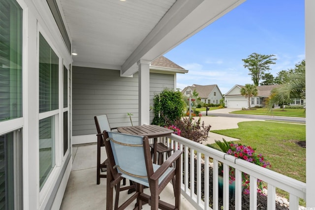 1833 Lake Egret Dr, North Myrtle Beach, SC 29582 - porch with a residential view