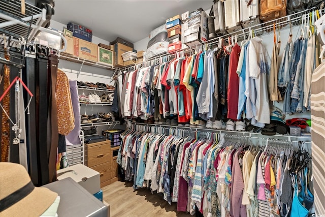 1833 Lake Egret Dr, North Myrtle Beach, SC 29582 - spacious closet featuring wood finished floors