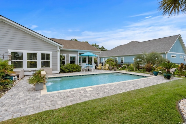 1833 Lake Egret Dr, North Myrtle Beach, SC 29582 - outdoor pool featuring a patio area