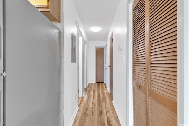 3700 Golf Colony Ln Unit 25G, Little River, SC 29566 - corridor featuring light wood-style floors and electric panel