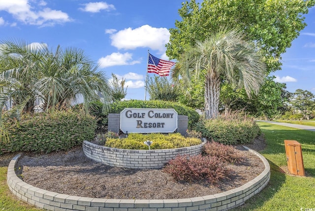 3700 Golf Colony Ln Unit 25G, Little River, SC 29566 - community sign with a lawn