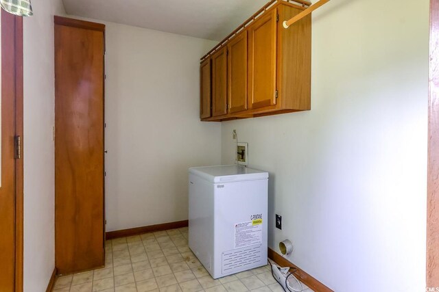 3150 Dusty Rd, Loris, SC 29569 - laundry area with cabinet space and hookup for a washing machine