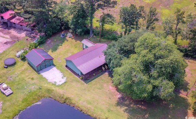 3150 Dusty Rd, Loris, SC 29569 - aerial view of property and surrounding area with a nearby body of water