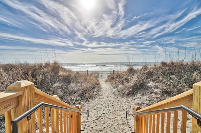 6015 Catalina Dr Unit 733, North Myrtle Beach, SC 29582 - view of yard featuring view of water and beach