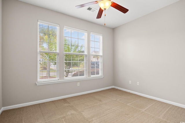 121 Parmelee Dr Unit D, Murrells Inlet, SC 29576 - empty room with light carpet, baseboards, and a ceiling fan