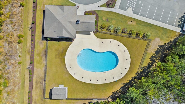 121 Parmelee Dr Unit D, Murrells Inlet, SC 29576 - drone / aerial view of a pool area