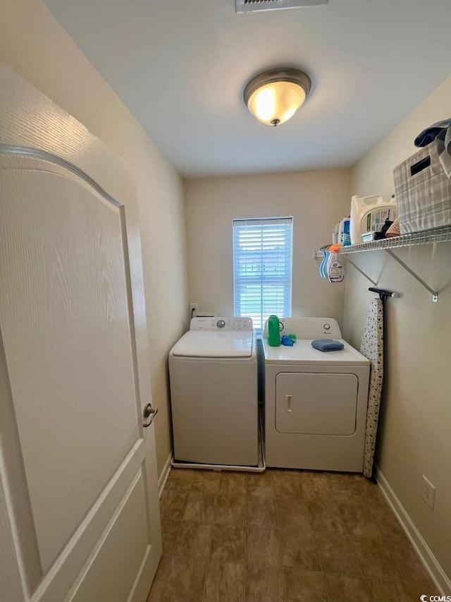1048 Fairway Ln Unit 1048, Conway, SC 29526 - laundry room featuring washing machine and dryer and baseboards