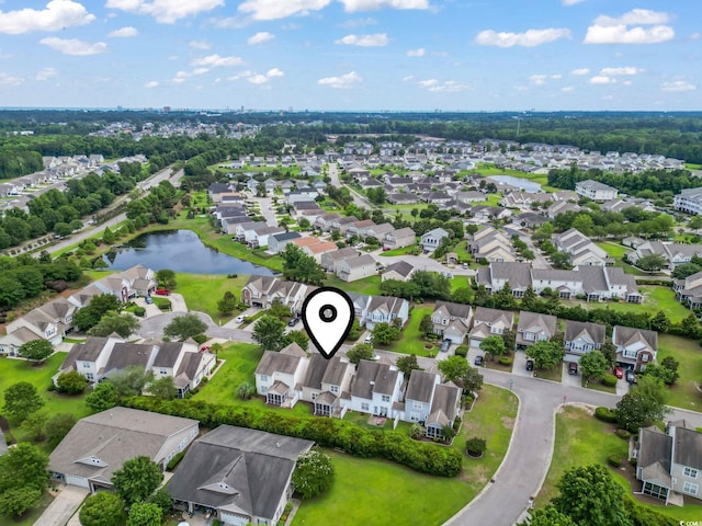 185 Fulbourn Pl, Myrtle Beach, SC 29579 - aerial view of residential area featuring a large body of water