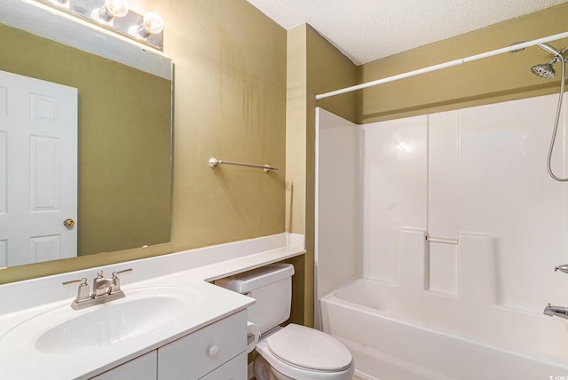157 Egret Run Ln Unit 523, Pawleys Island, SC 29585 - bathroom with vanity, a textured ceiling, and shower / washtub combination