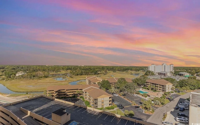 9550 Shore Dr Unit 1418, Myrtle Beach, SC 29572 - aerial view at dusk of a water view