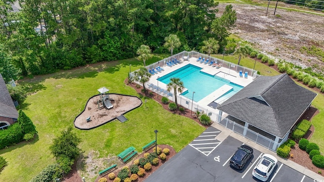 2384 Covington Dr, Myrtle Beach, SC 29579 - drone / aerial view of a pool area