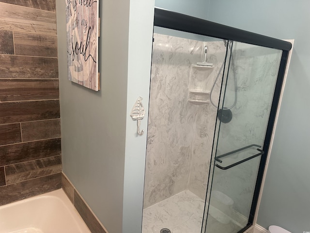58 Fathom Ln, Murrells Inlet, SC 29576 - full bathroom with an enclosed shower and a bath