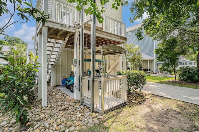 58 Fathom Ln, Murrells Inlet, SC 29576 - view of outbuilding with stairway