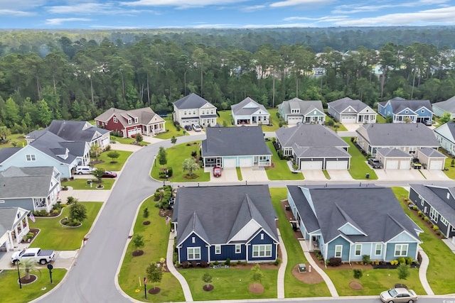2080 Silver Island Way, Murrells Inlet, SC 29576 - aerial perspective of suburban area with a forest