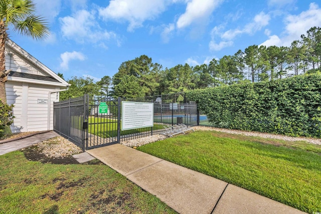 4232 Pointer Ct, Myrtle Beach, SC 29579 - view of yard featuring a gate