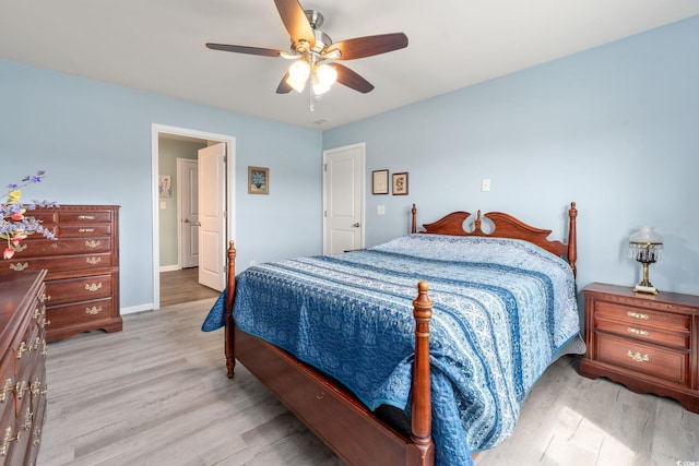 568 Mossbank Loop, Longs, SC 29568 - bedroom with light wood finished floors and a ceiling fan
