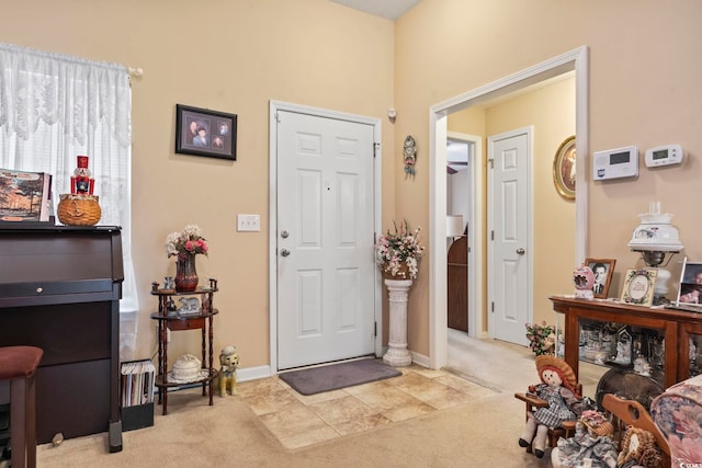 1222 Midtown Village Dr, Conway, SC 29526 - foyer with carpet floors and baseboards