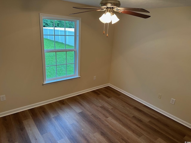 753 Bucklin Loop, Myrtle Beach, SC 29579 - empty room featuring dark wood-style flooring and ceiling fan