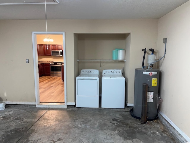 753 Bucklin Loop, Myrtle Beach, SC 29579 - washroom with electric water heater, washer and dryer, and attic access