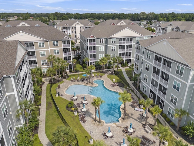 172 Ella Kinley Cir Unit 101, Myrtle Beach, SC 29588 - aerial perspective of suburban area with a pool area