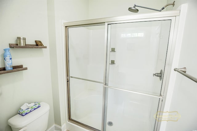 1013 Happy Ln, Galivants Ferry, SC 29544 - bathroom with a stall shower and toilet