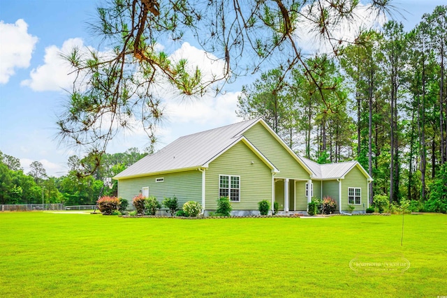 1013 Happy Ln, Galivants Ferry, SC 29544 - view of front of home featuring metal roof