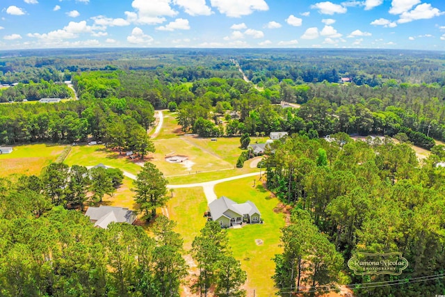 1013 Happy Ln, Galivants Ferry, SC 29544 - drone / aerial view of a heavily wooded area
