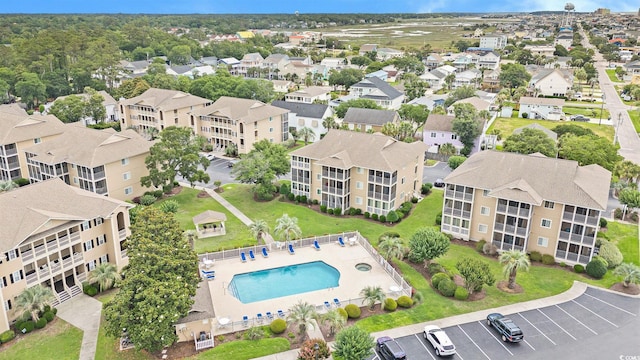 1900 Duffy St Unit L4, North Myrtle Beach, SC 29582 - drone / aerial view of a pool