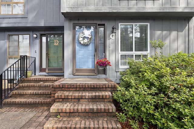 403 75th Ave N Unit C, Myrtle Beach, SC 29572 - doorway to property with board and batten siding