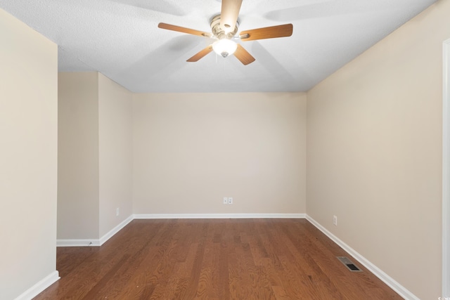403 75th Ave N Unit C, Myrtle Beach, SC 29572 - spare room featuring a ceiling fan, wood finished floors, and baseboards