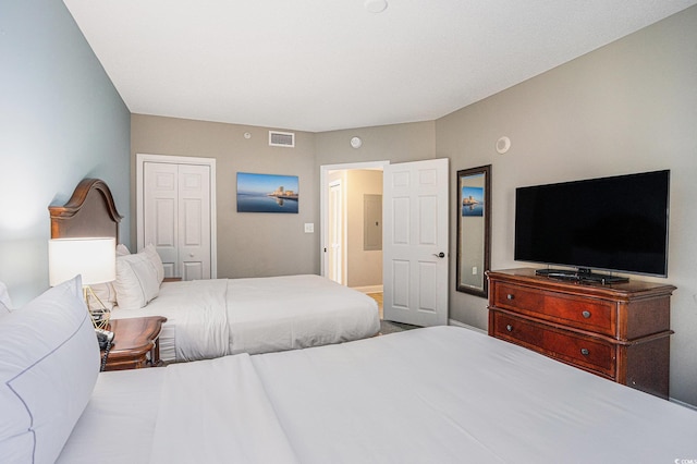 2600 N Ocean Blvd Unit 1406, Myrtle Beach, SC 29577 - bedroom with a closet, electric panel, and baseboards