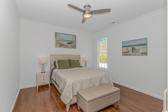 4600 Murrells Inlet Rd, Murrells Inlet, SC 29576 - bedroom featuring wood finished floors, ceiling fan, and crown molding