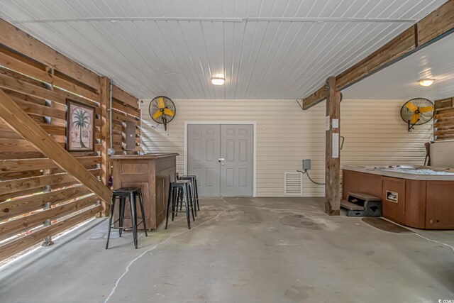 4600 Murrells Inlet Rd, Murrells Inlet, SC 29576 - dining space with unfinished concrete flooring