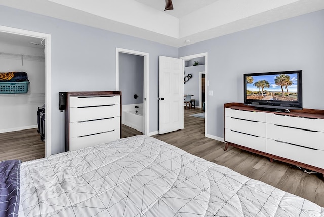 5031 Medieval Dr, Conway, SC 29526 - bedroom with wood finished floors and baseboards