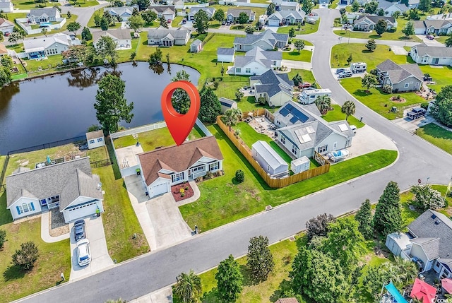 5031 Medieval Dr, Conway, SC 29526 - aerial perspective of suburban area with a nearby body of water