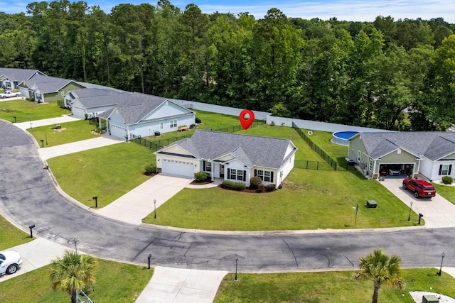 104 Browns Hollow Ct, Loris, SC 29569 - view from above of property featuring a heavily wooded area