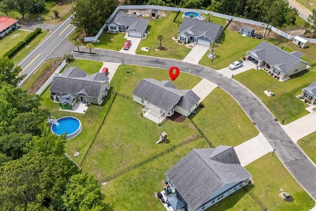 104 Browns Hollow Ct, Loris, SC 29569 - aerial view of residential area with a pool area