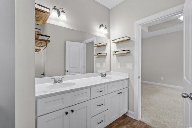 104 Browns Hollow Ct, Loris, SC 29569 - full bath with double vanity and baseboards